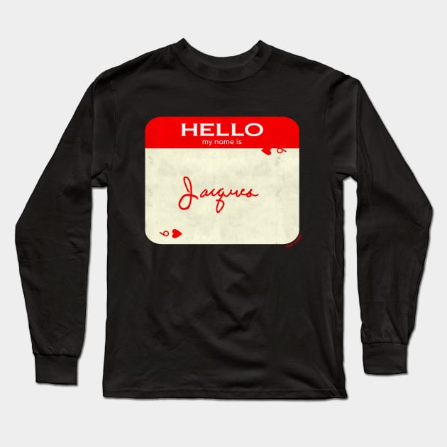 Peaky Apparel | Hello My Name Is Jacques Long Sleeve T-Shirt by Royal Mantle